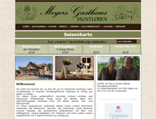 Tablet Screenshot of meyersgasthaus.de